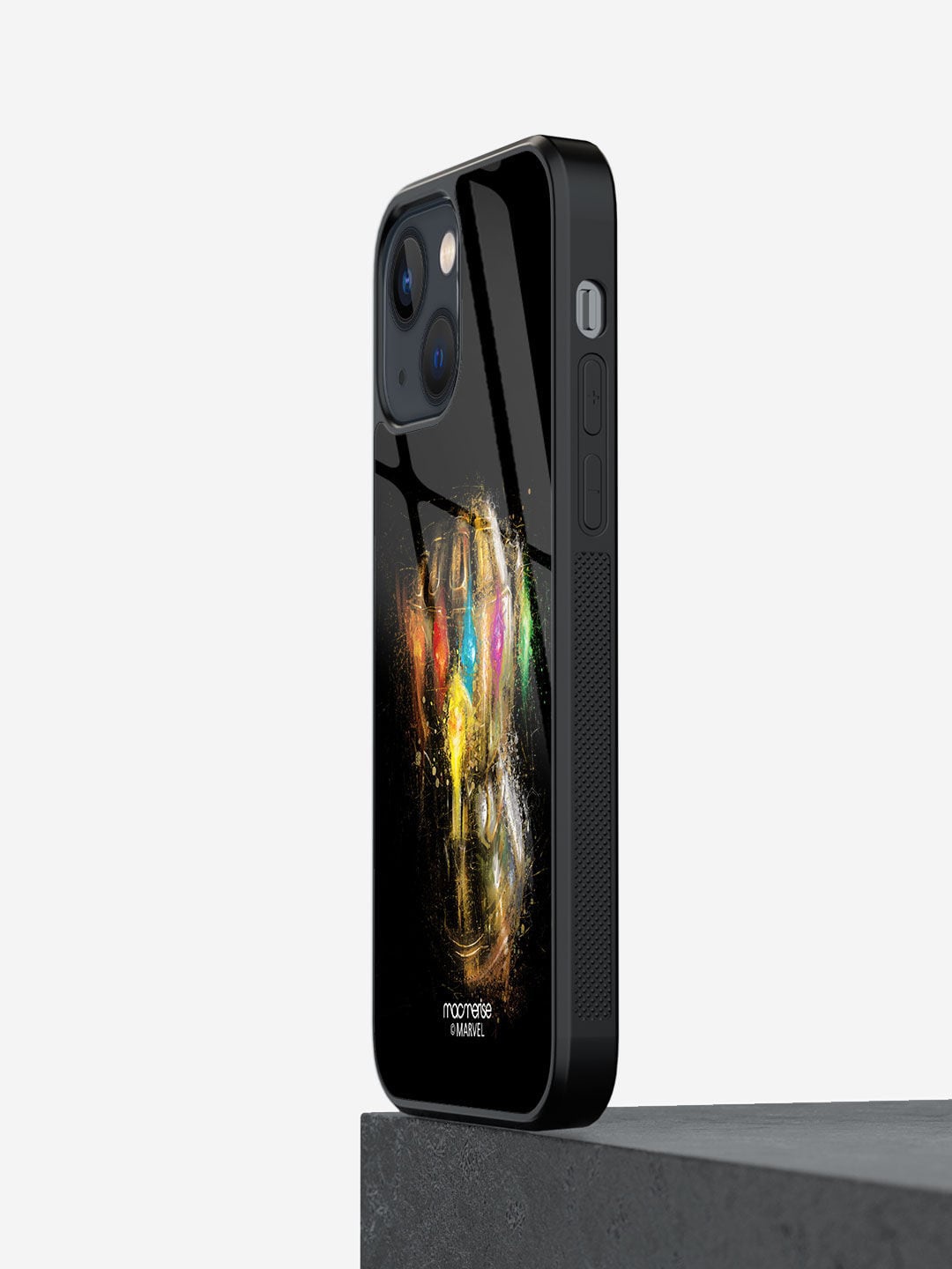 

Macmerise Black Gauntlet Brushstrokes Printed iPhone 13 Mini Back Case