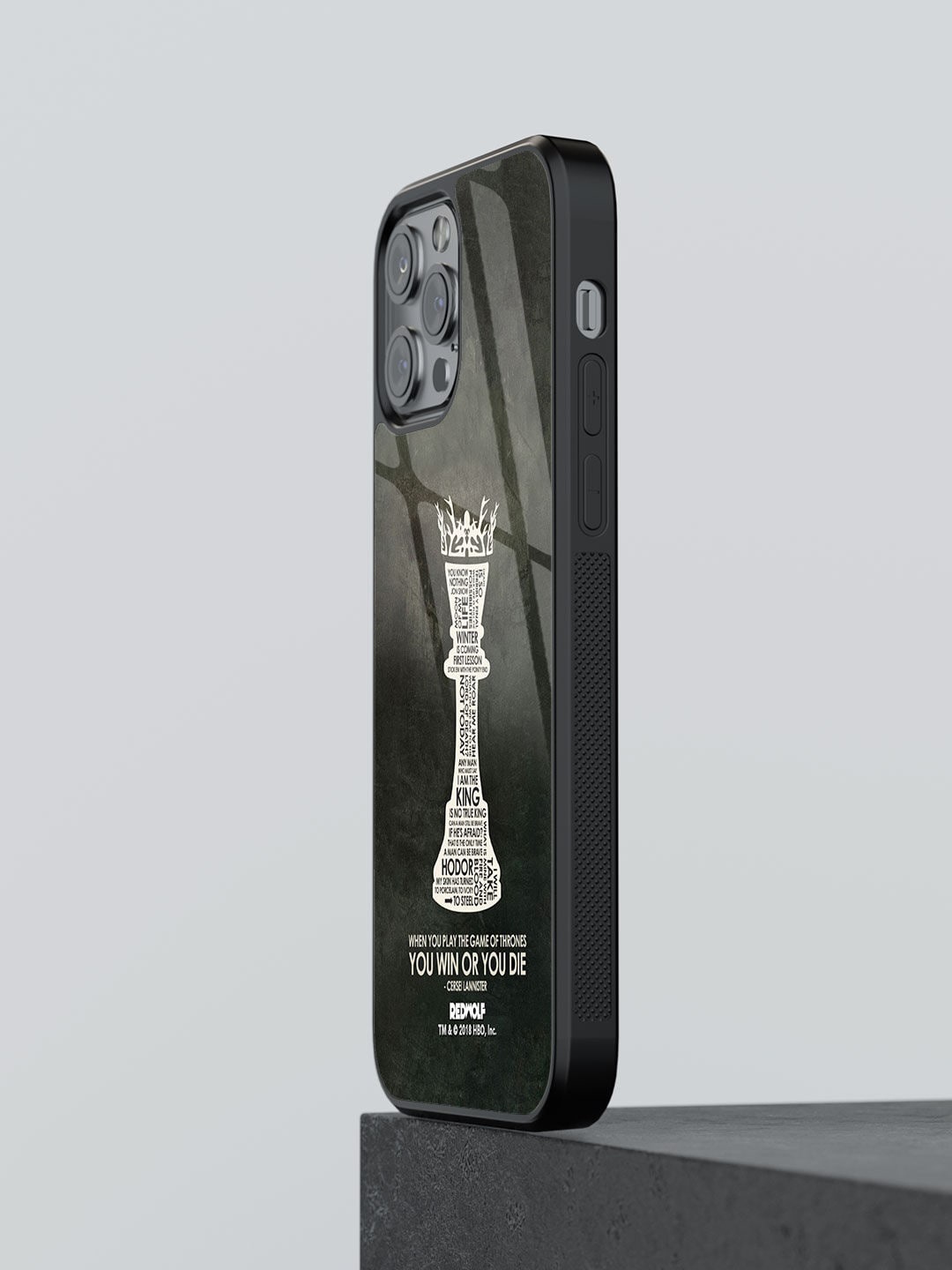 

macmerise Grey & White Win Or Die iPhone 13 Pro Mobile Phone Case