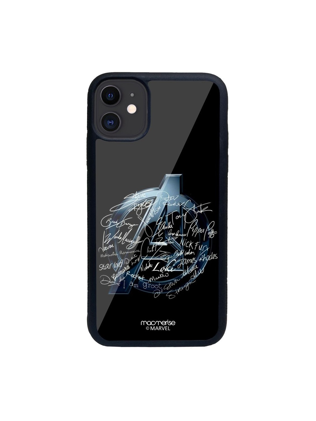 

Macmerise Black Avengers Nostalgia iPhone 11 Back Case