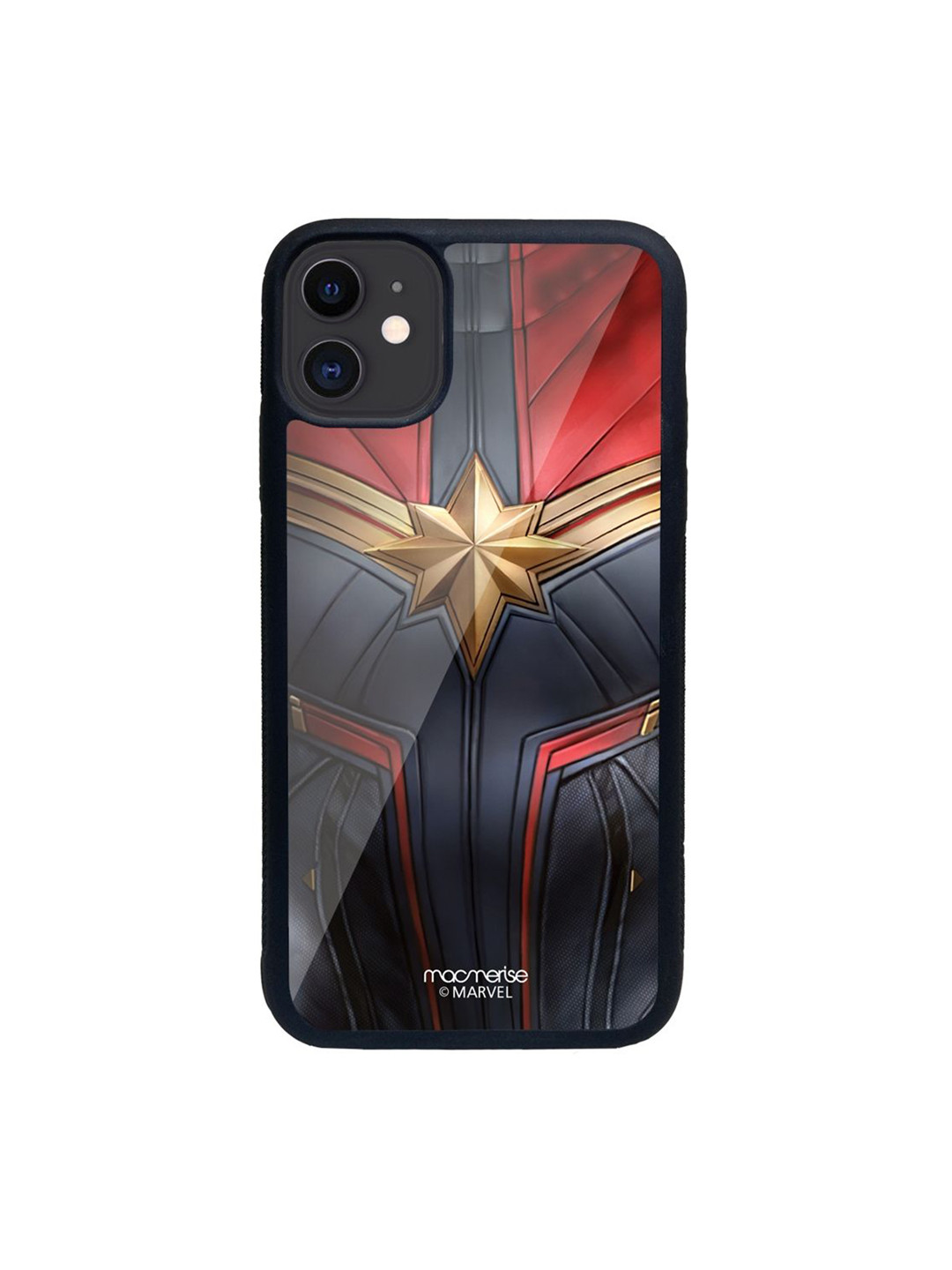 

macmerise Red & Blue Suit up Captain Marvel iPhone 11 Back Case