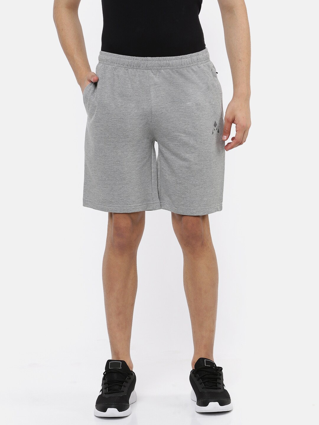 

ACTIMAXX Men Grey Melange Lounge Shorts