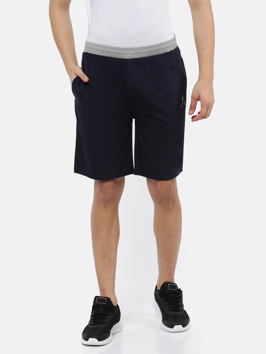 

ACTIMAXX Men Navy Blue & Grey Lounge Shorts