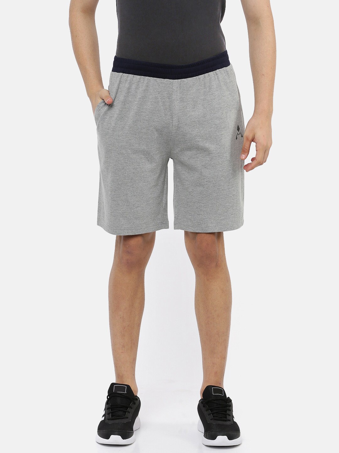 

ACTIMAXX Men Grey Melange Lounge Shorts