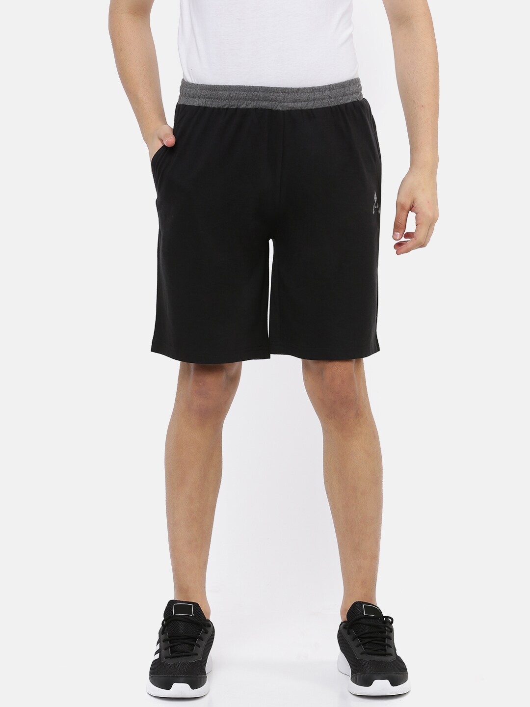 

ACTIMAXX Men Black & Grey Lounge Shorts
