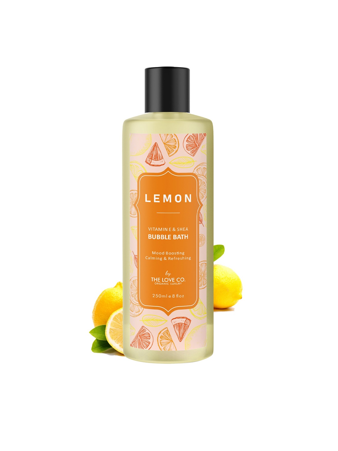 

THE LOVE CO. Lemon Vitamin E & Shea Bubble Bath 250ml, Orange