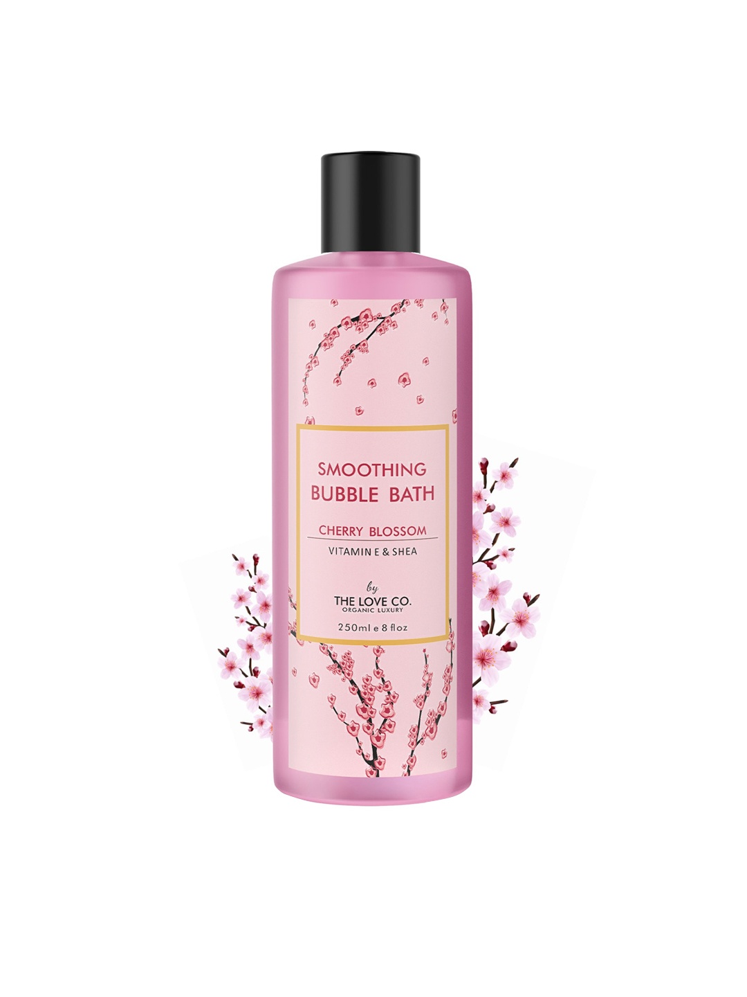 

THE LOVE CO. Cherry Blossom Vitamin E & Shea Bubble Bath 250ml, Pink