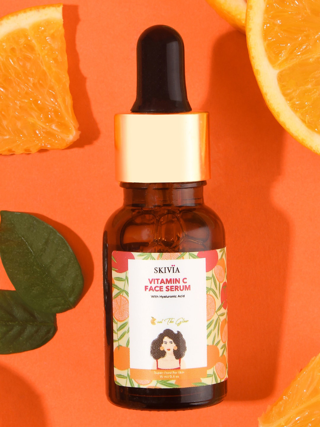 

SKIVIA Vitamin C Face Serum with Hyaluronic Acid to Brightens Skin Tone - 15 ml, Transparent