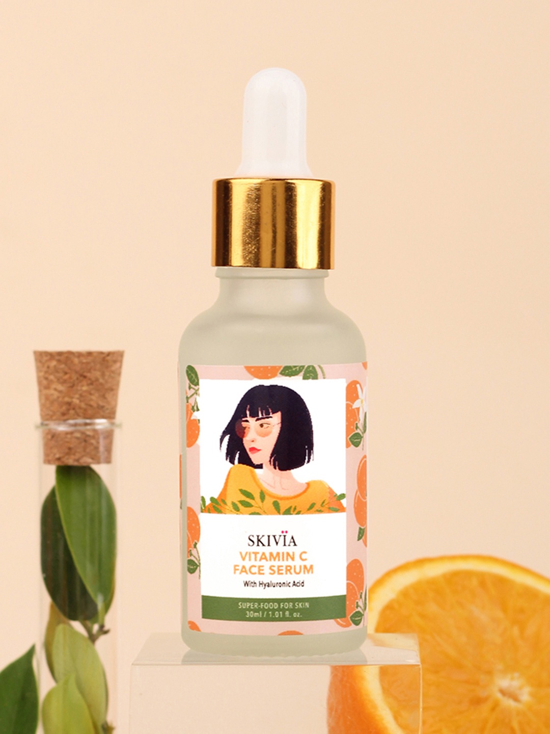 

SKIVIA Vitamin C Face Serum with Hyaluronic Acid to Brightens Skin Tone - 30 ml, Orange