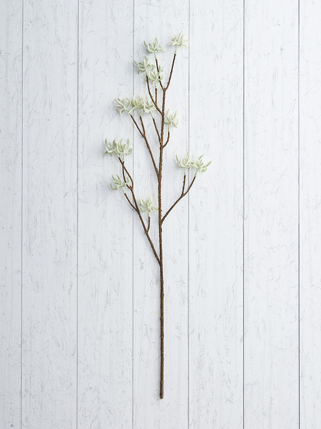 

Pure Home and Living White & Green Maple Leaf Stem Artificial Plants