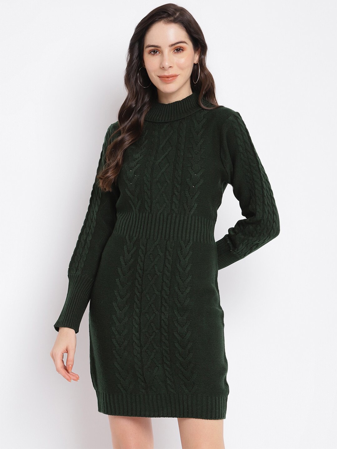 

Latin Quarters Women Green Jumper Dress
