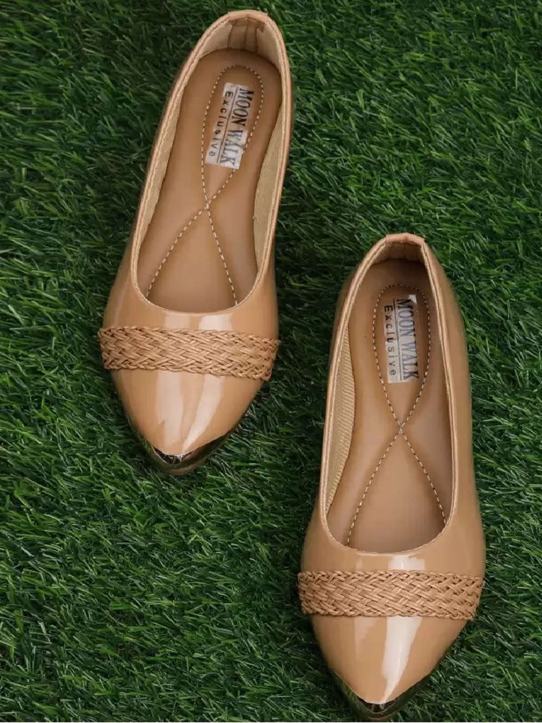 

Moonwalk Women Tan Ballerinas
