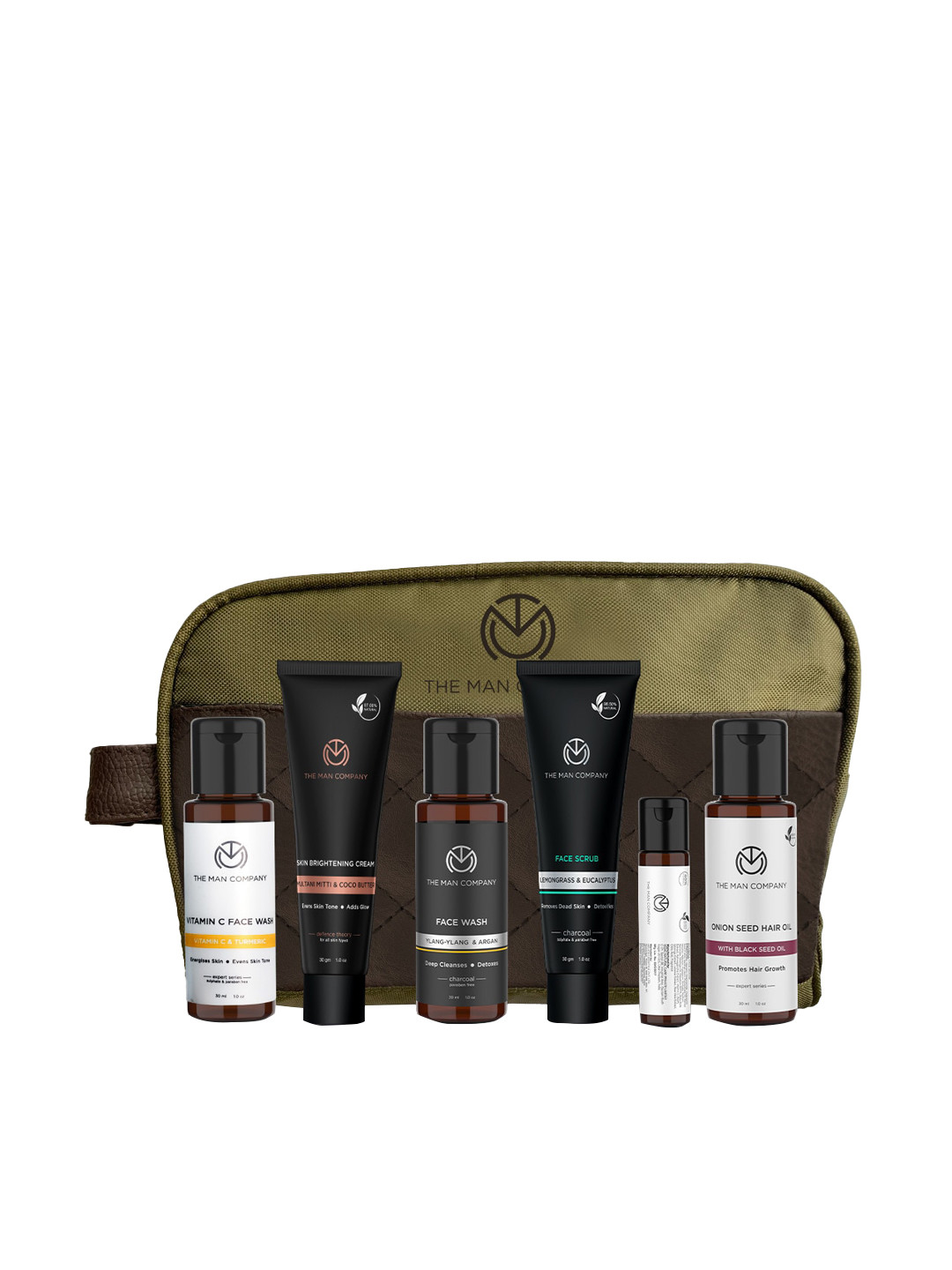 

THE MAN COMPANY Men Set of 6 Mini Essentials On The Go 30ml, Black