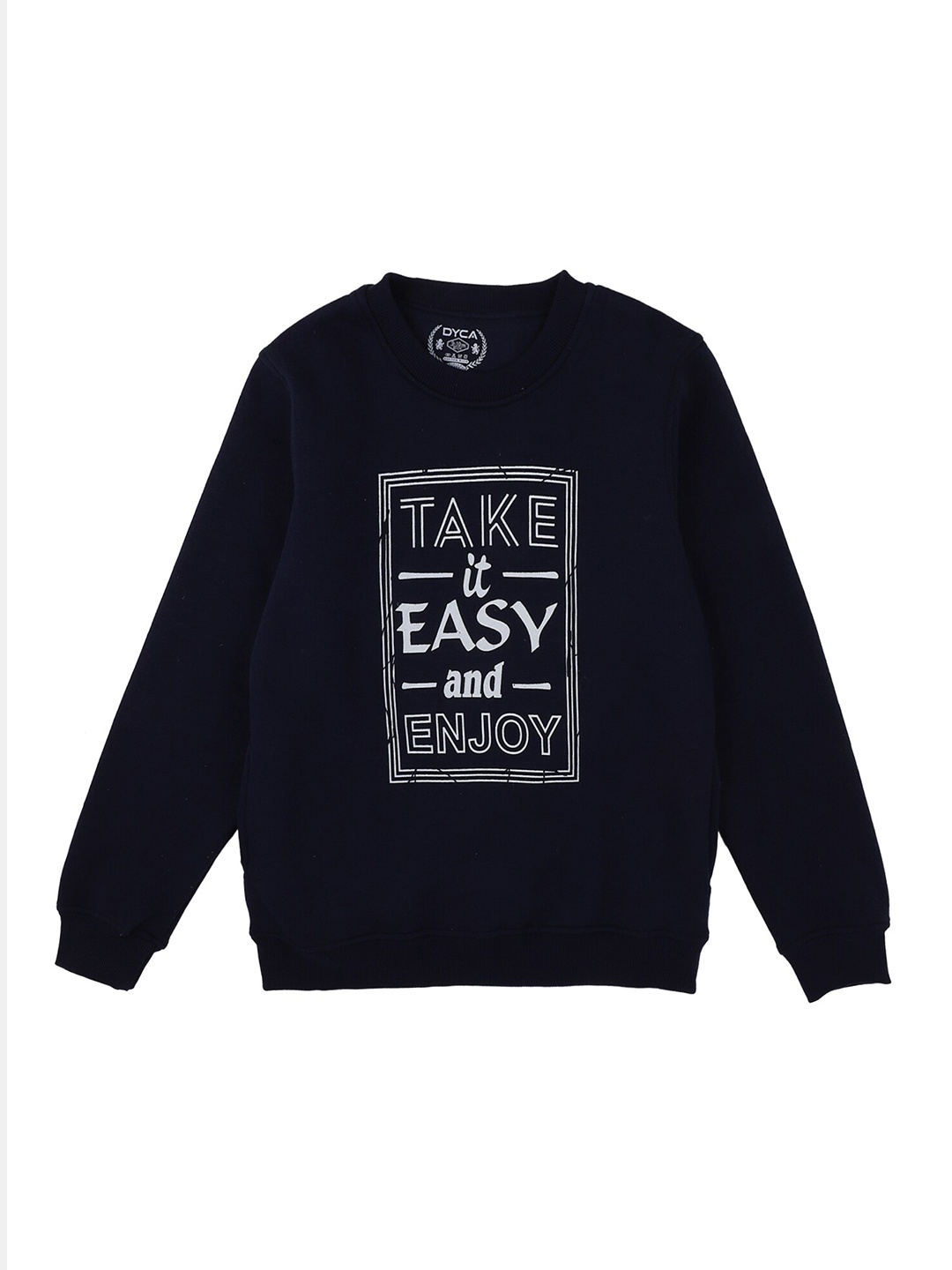 

DYCA Boys Navy Blue Printed Sweatshirt