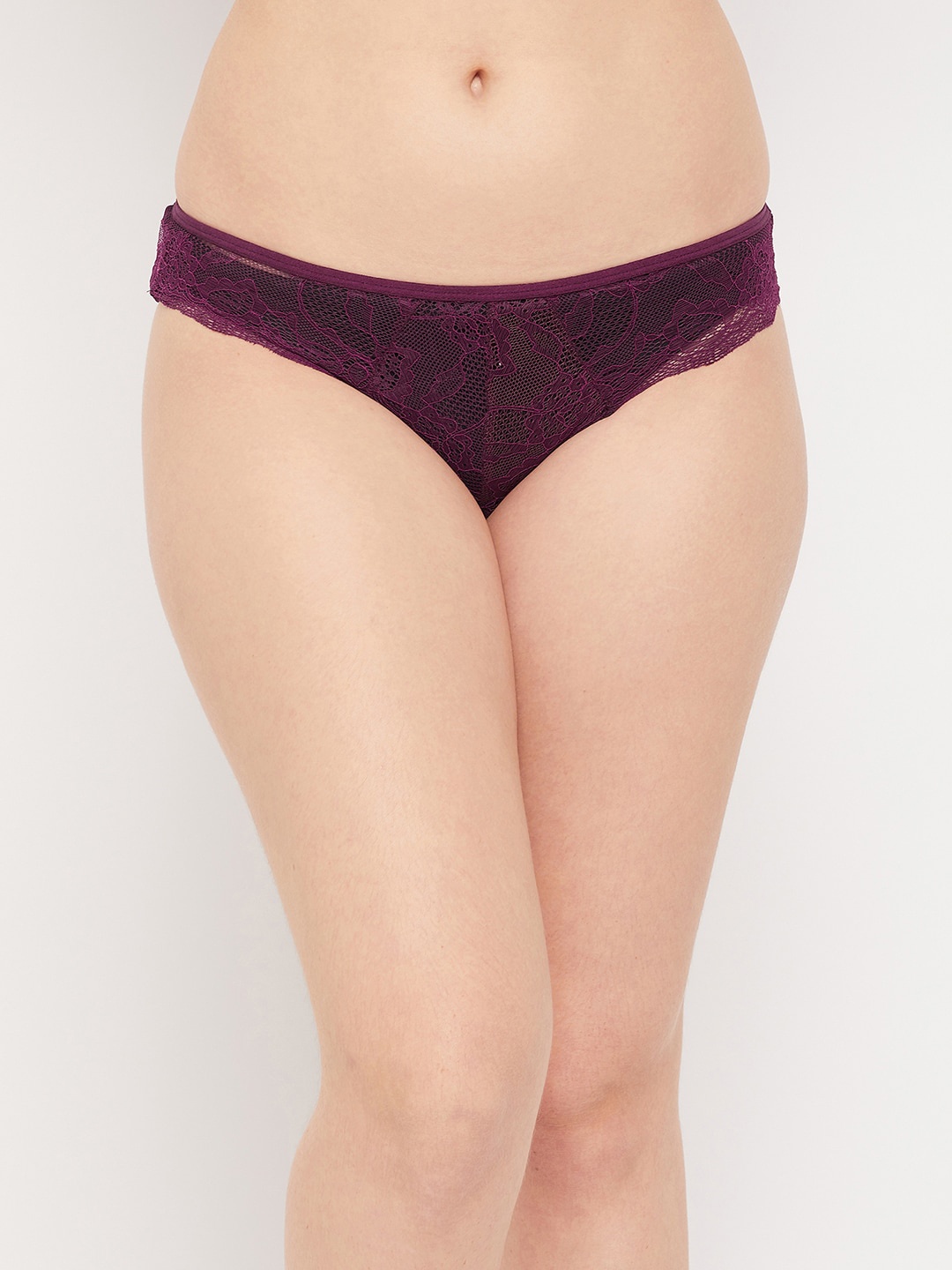 

Clovia Women Purple Solid Bikini Briefs