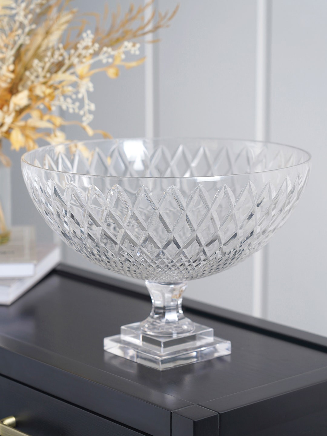 

Pure Home and Living Transparent Large Clear Riva Bowl