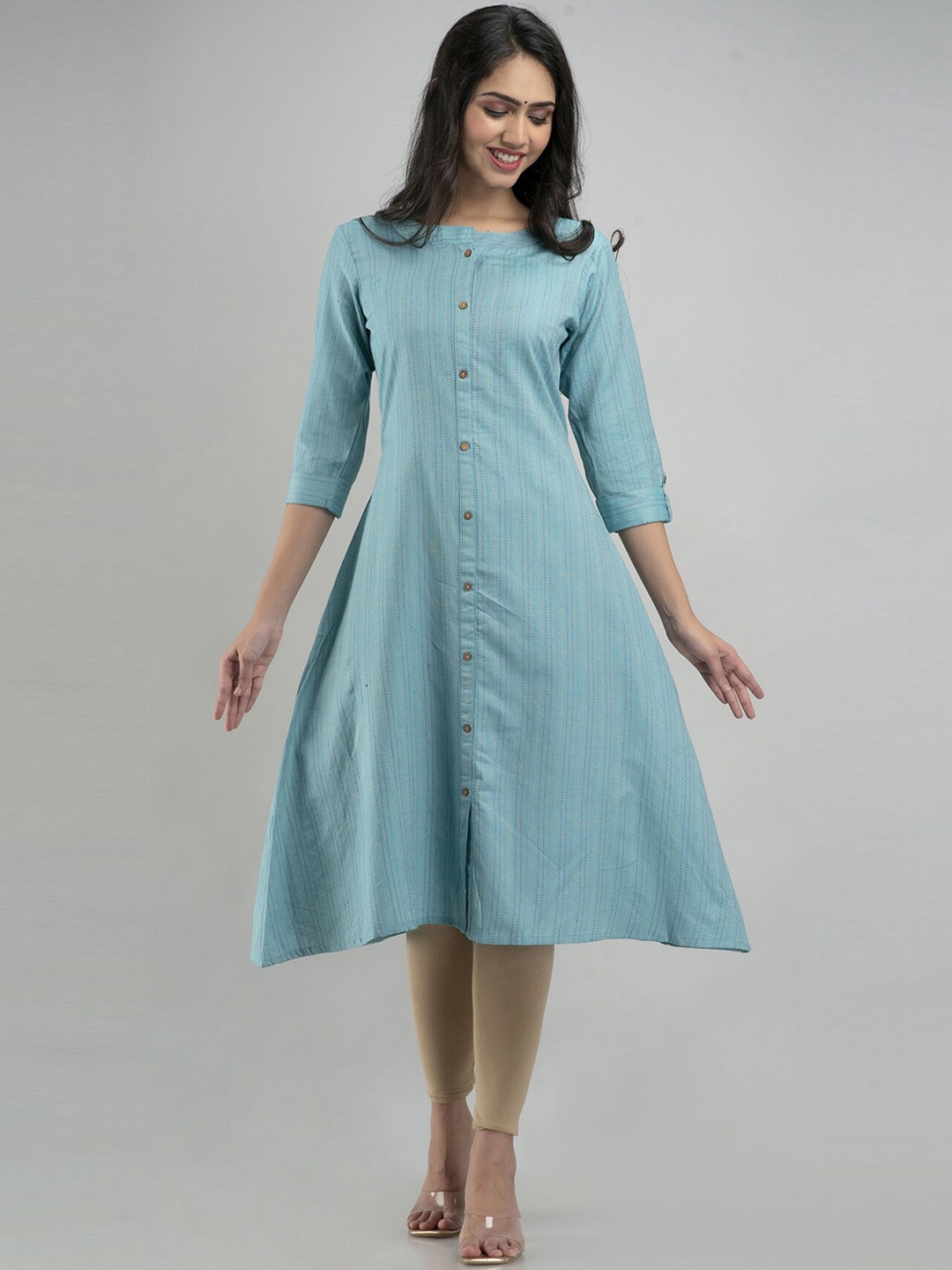 

PREKSHA Women Blue Thread Work Pastels Kurta