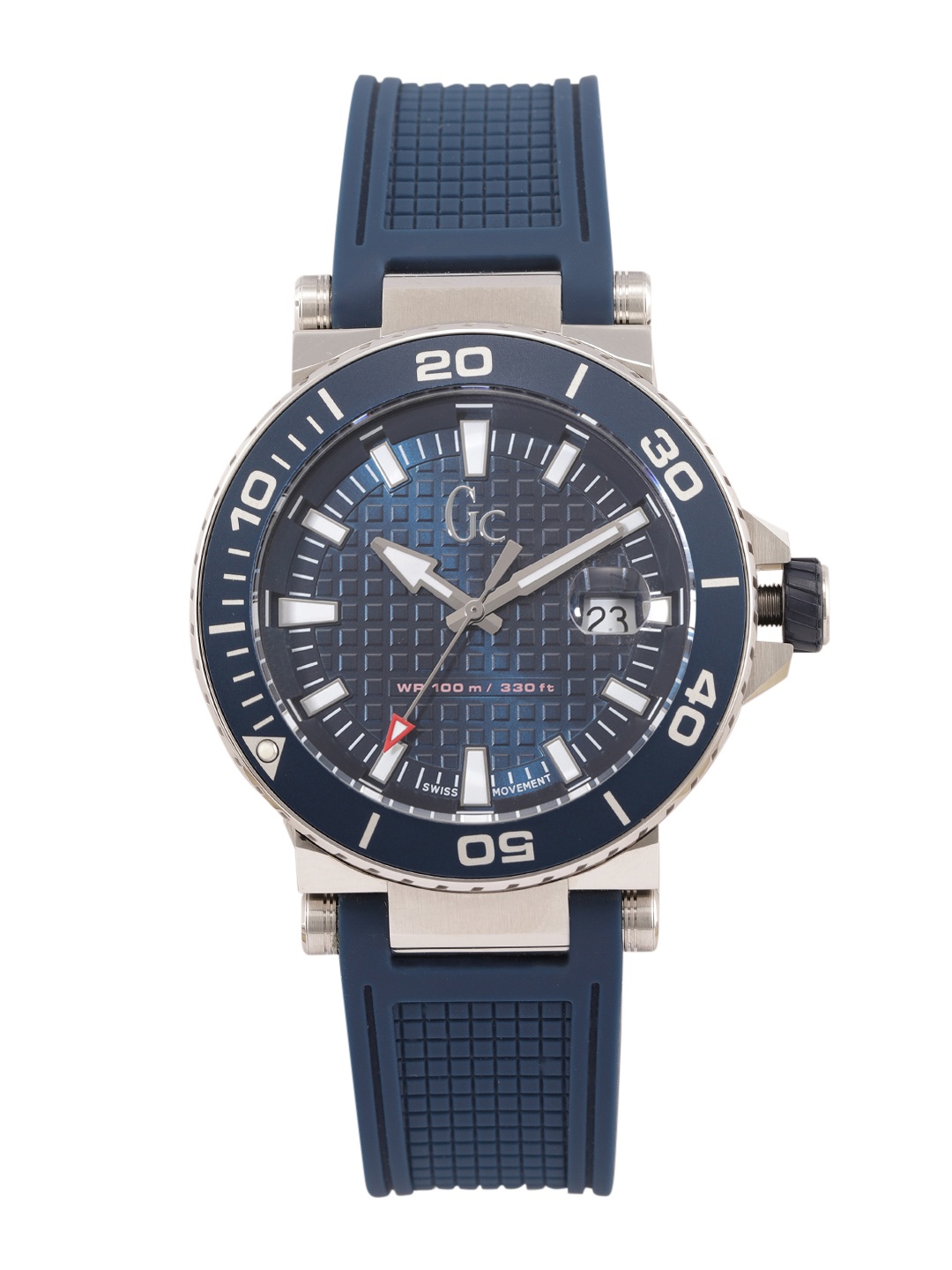 

GC Men Blue Patterned Analogue Watch Y36003G7