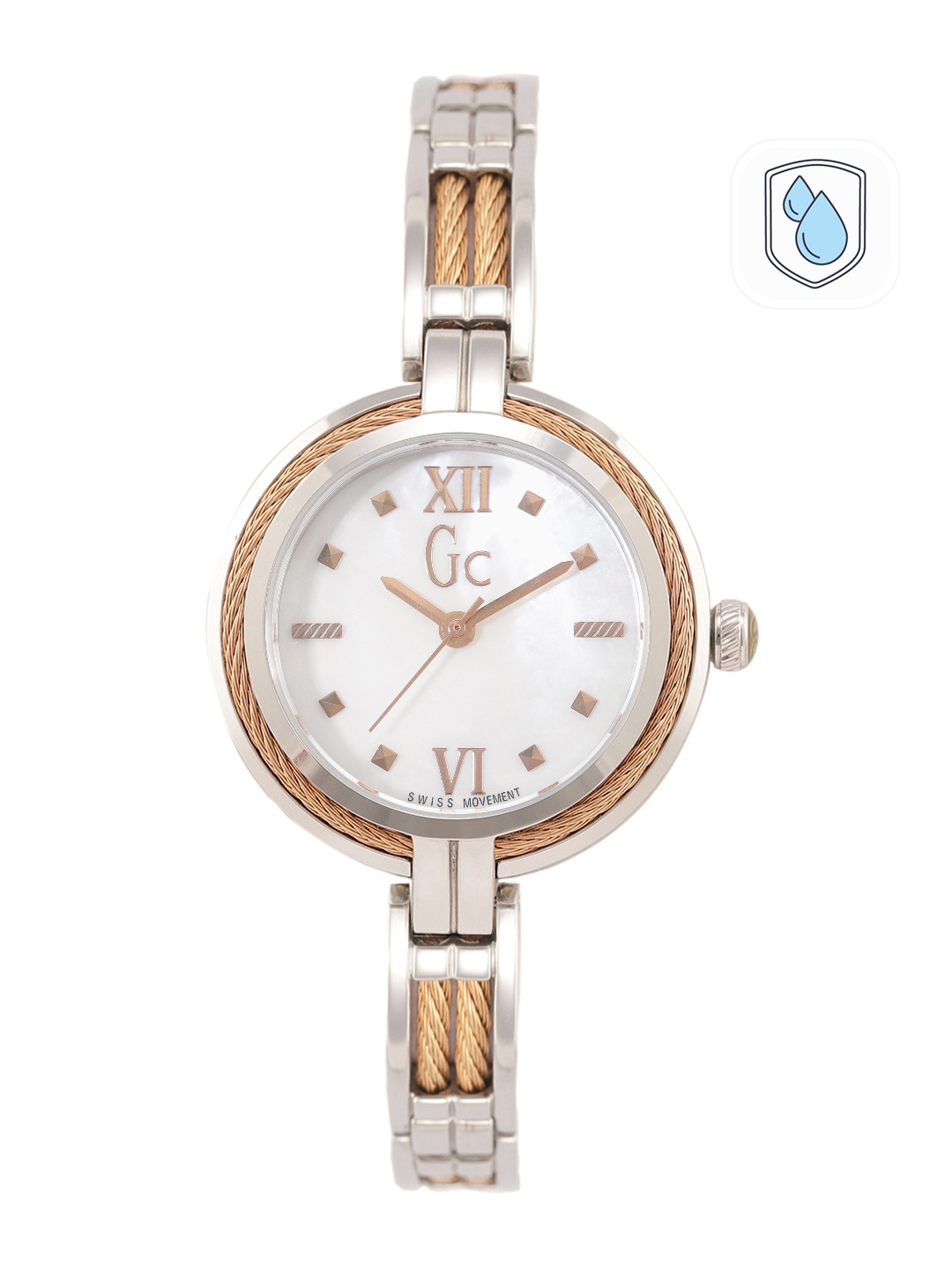 

GC Women Silver-Toned Analogue Watch Y39003L1