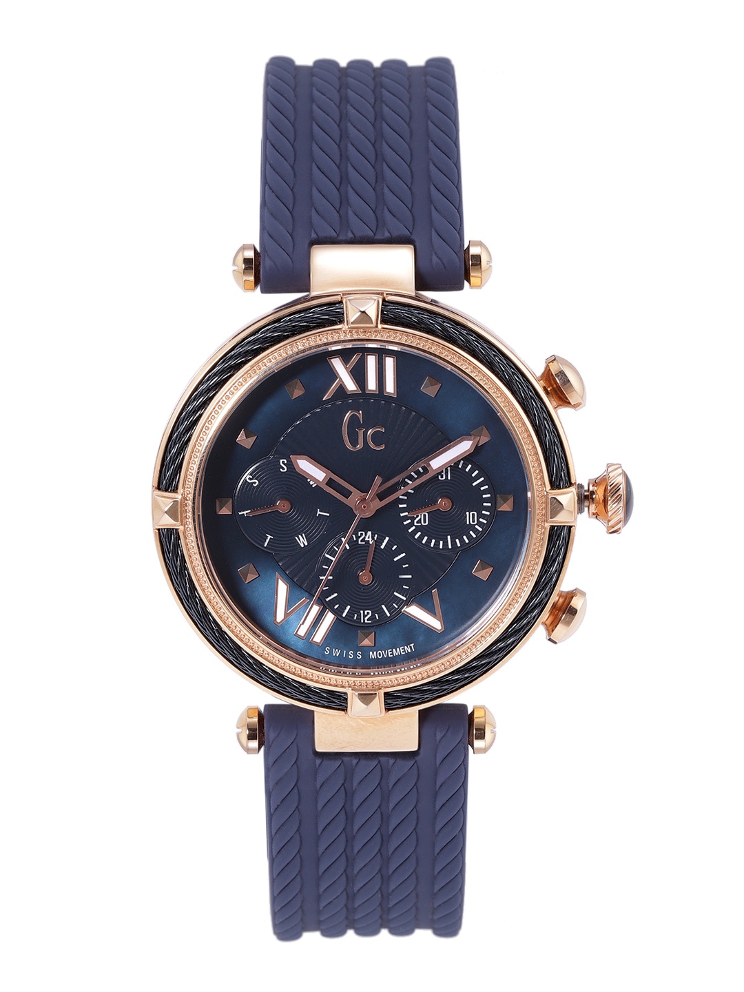 

GC Women Blue Analogue Chronograph Watch Y16005L7