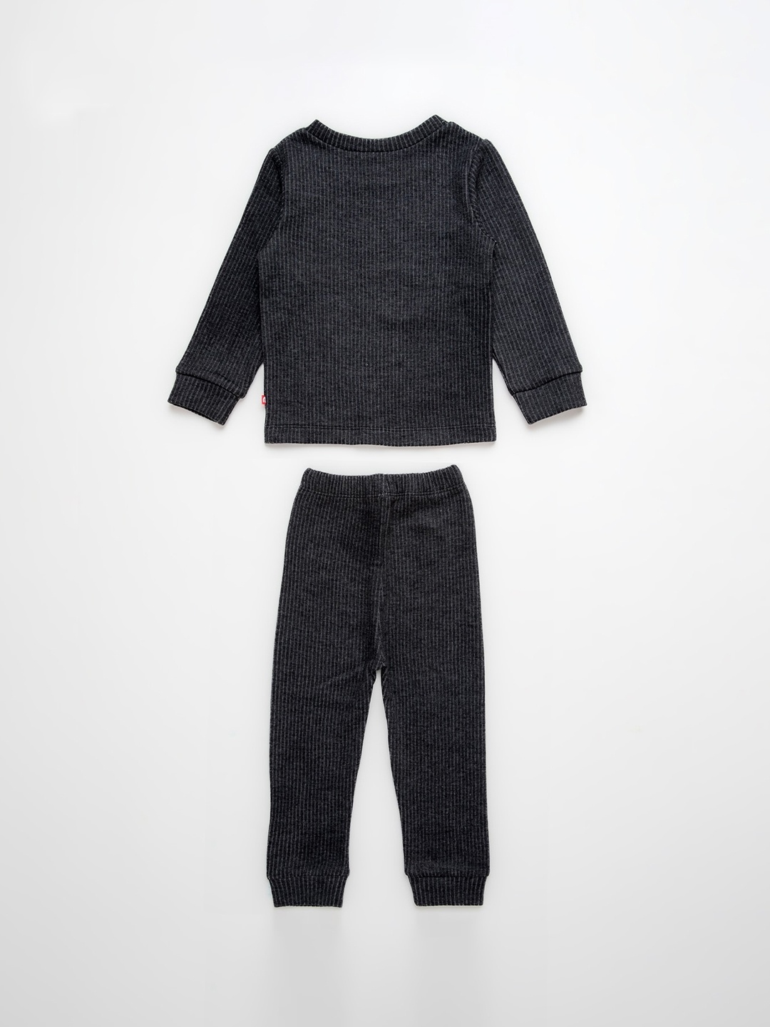

Nino Bambino Unisex Kids Grey Striped Thermal Set