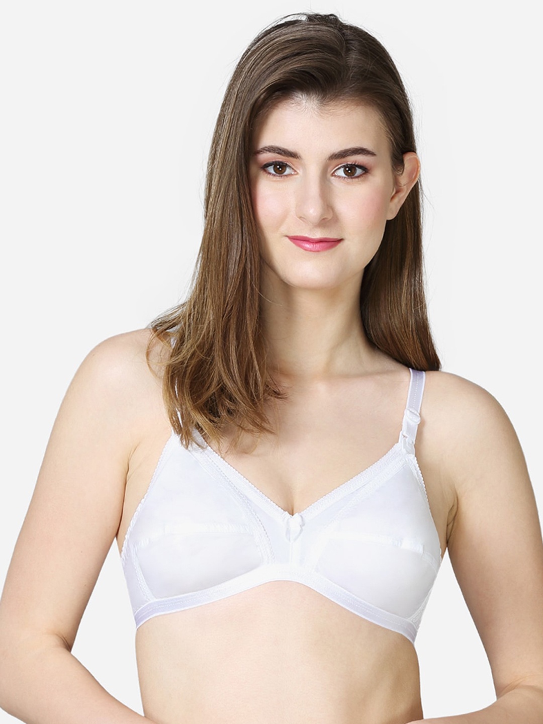 

VStar White Solid Non Padded & Non Wired Maternity Bra