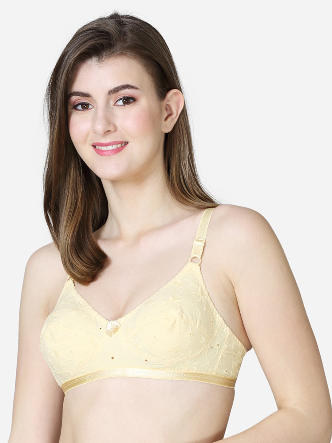 

VStar Nude-Coloured Non Padded & Non Wired Solid Bra