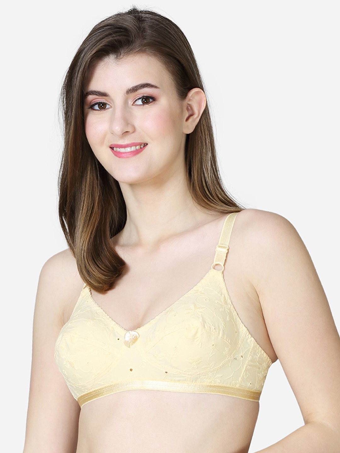 

VStar Nude-Coloured Non Padded & Non Wired Solid Bra