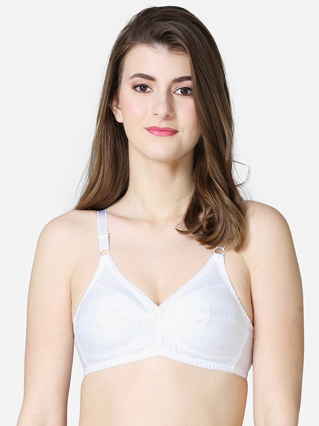 

VStar White Non Padded & Non Wired Solid Bra