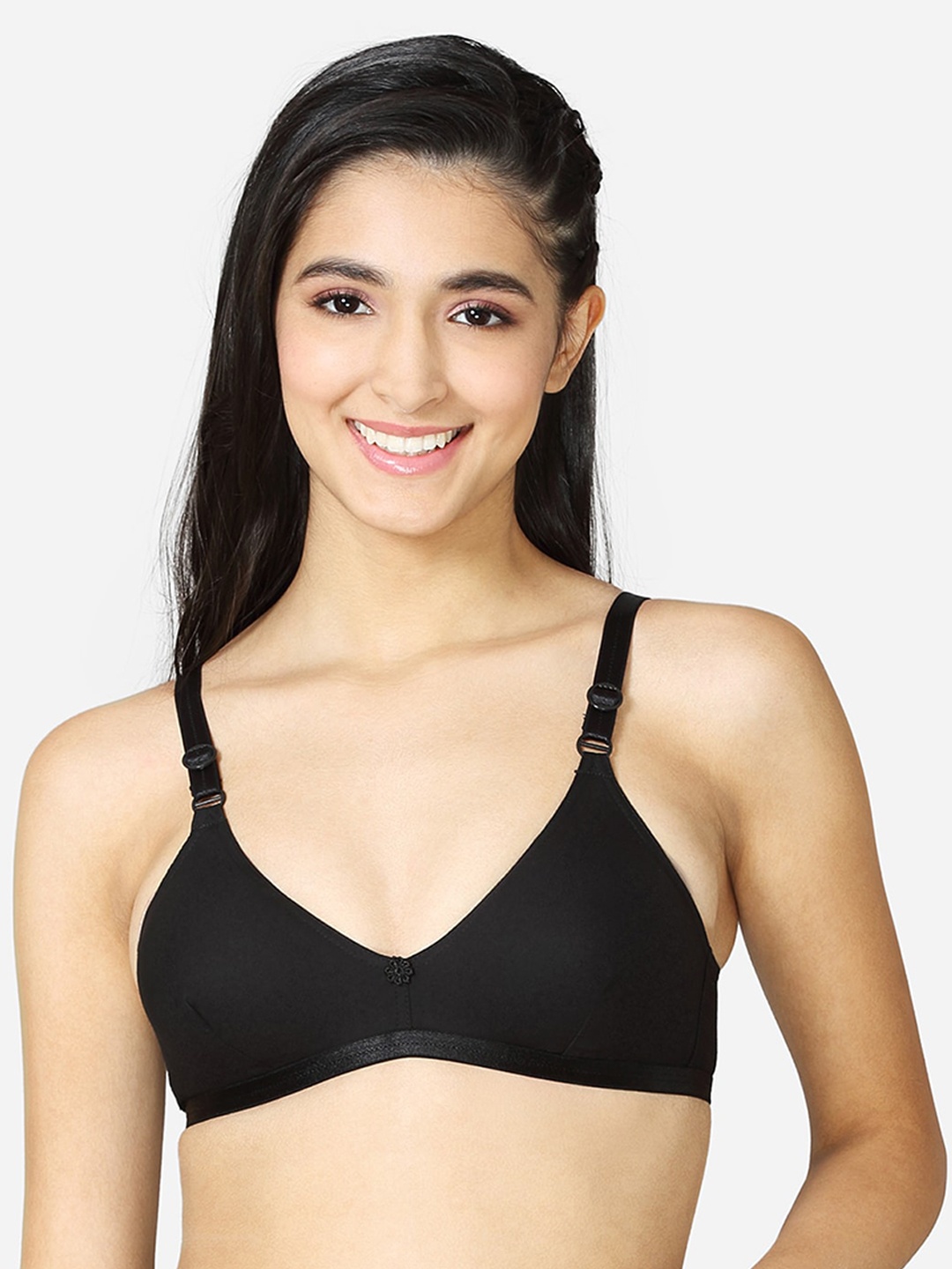 

VStar Women Black Non Padded Non-Wired Everyday Bra-DOVE-B-BLACK