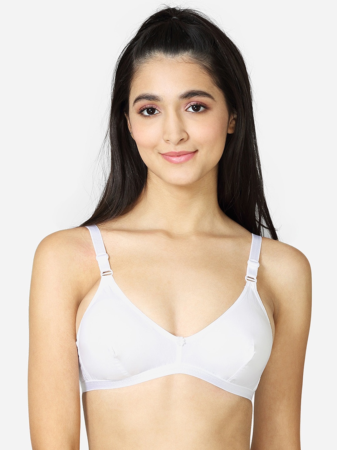 

VStar White Non Padded Non-Wired Everyday Bra-DOVE-B-WHITE