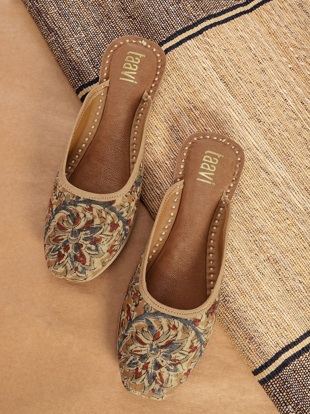 

Taavi Women Printed Mules, Mustard