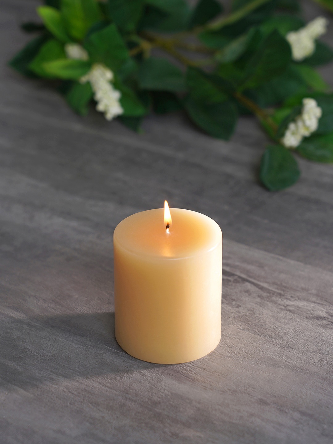 

Pure Home and Living Set of 2 Beige Medium Divine Pillar Candles