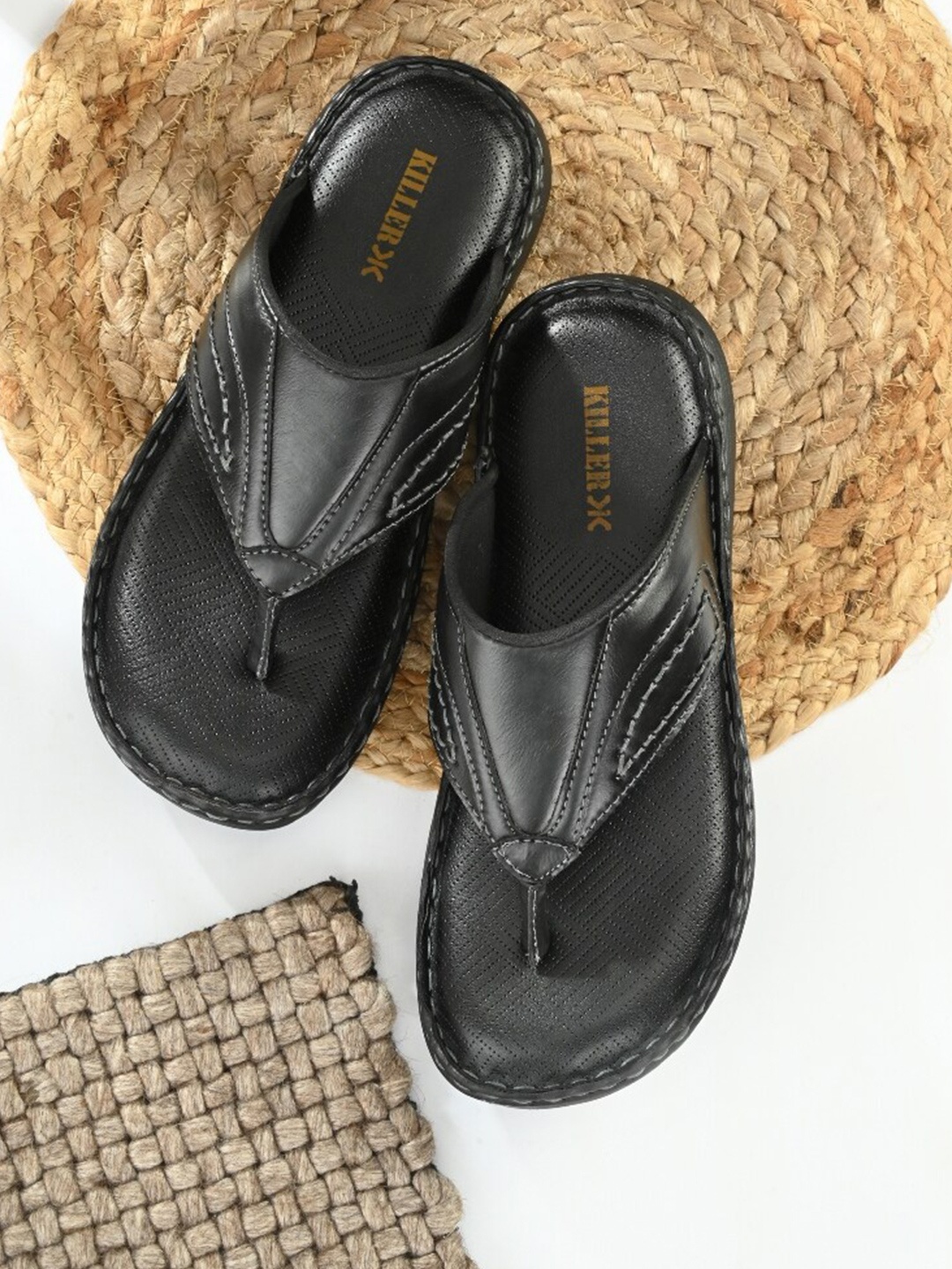 

Killer Men Black Thong Flip-Flops