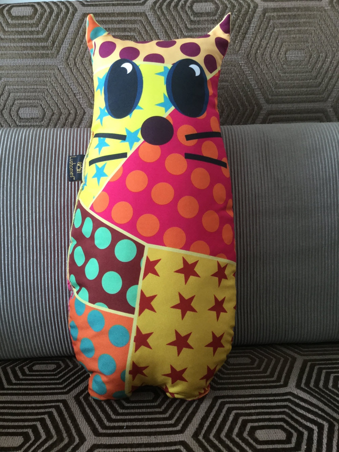 

Lushomes Multi Cushions Printed Owl Shape Cushion