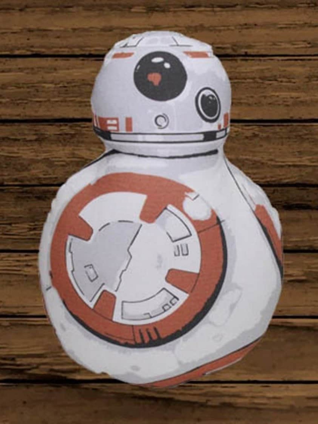

Lushomes White & Brown Decorative Robot Cushion