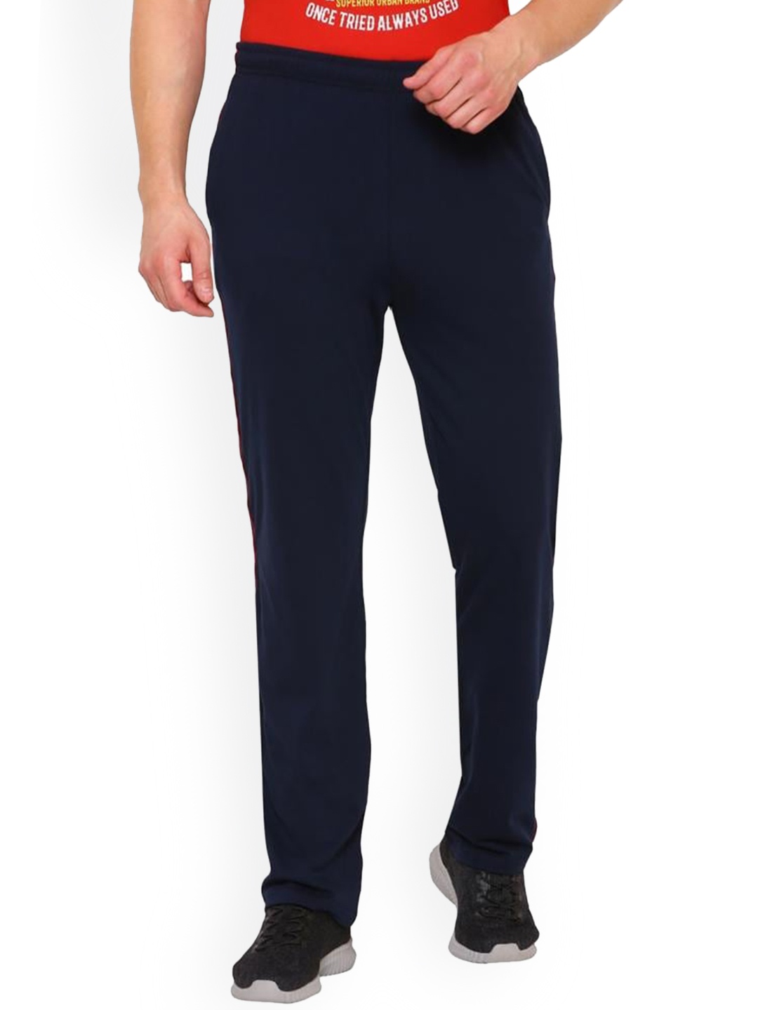

DYCA Men Navy Blue Solid Cotton Track Pant