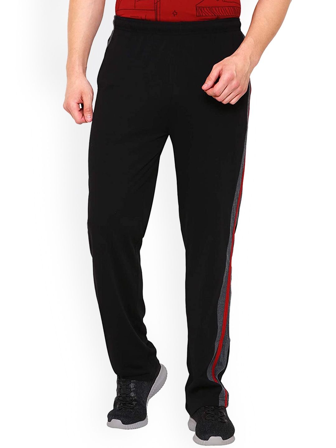 

DYCA Men Black Solid Regular Fit Cotton Track Pant