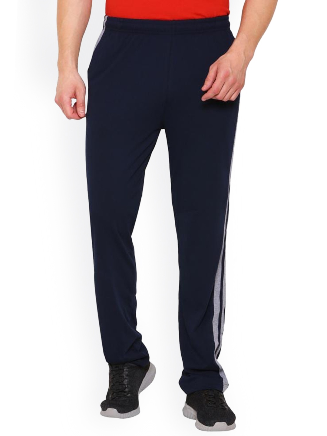 

DYCA Men Navy Blue Solid Regular Fit Cotton Track Pant