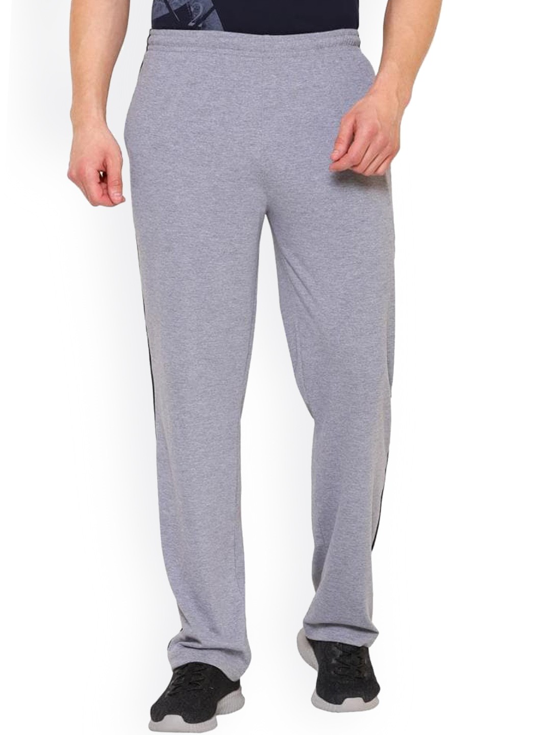 

DYCA Men Grey Solid Cotton Track Pants