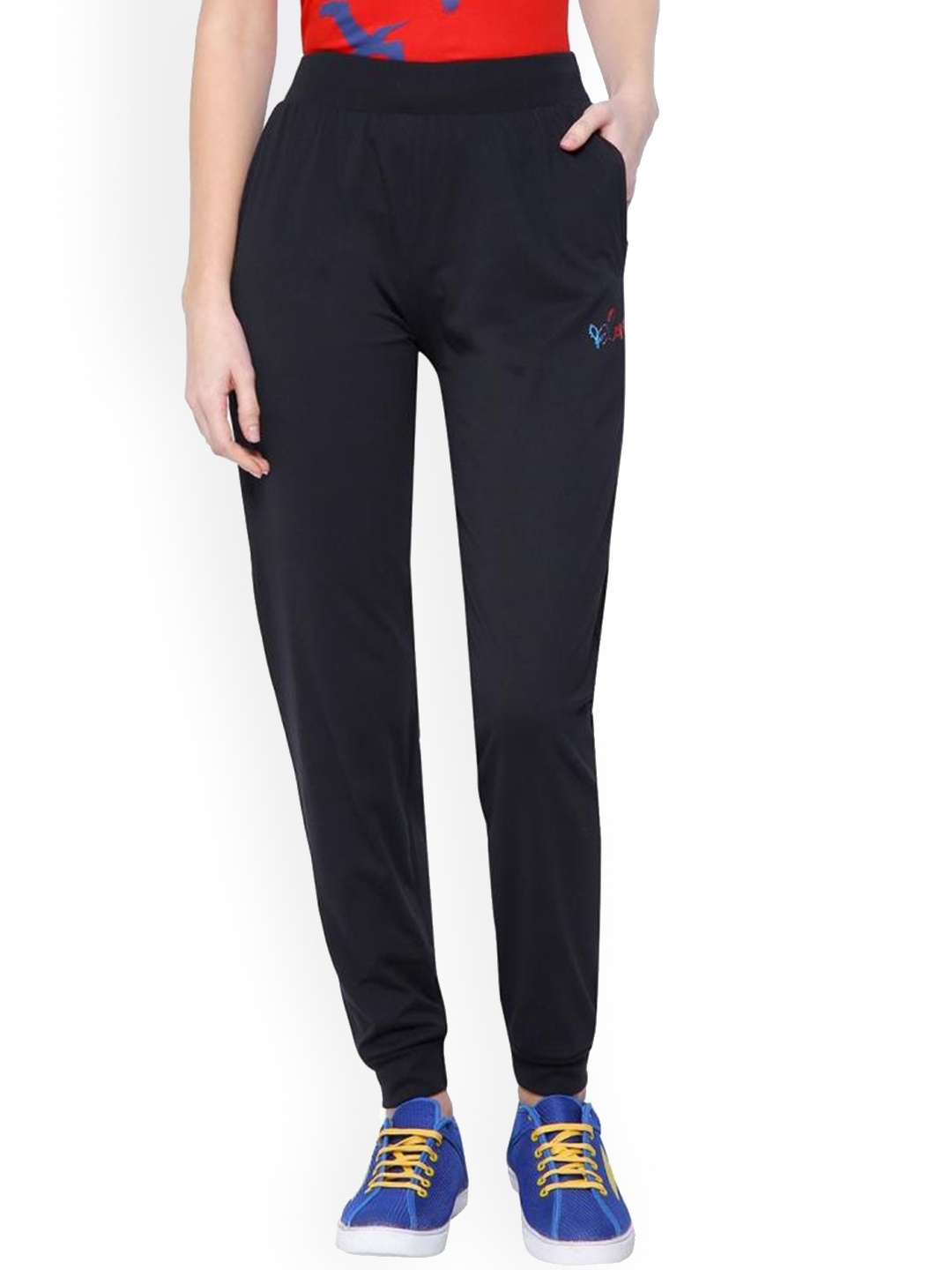 

DYCA Women Black Solid Regular Fit Cotton Joggers