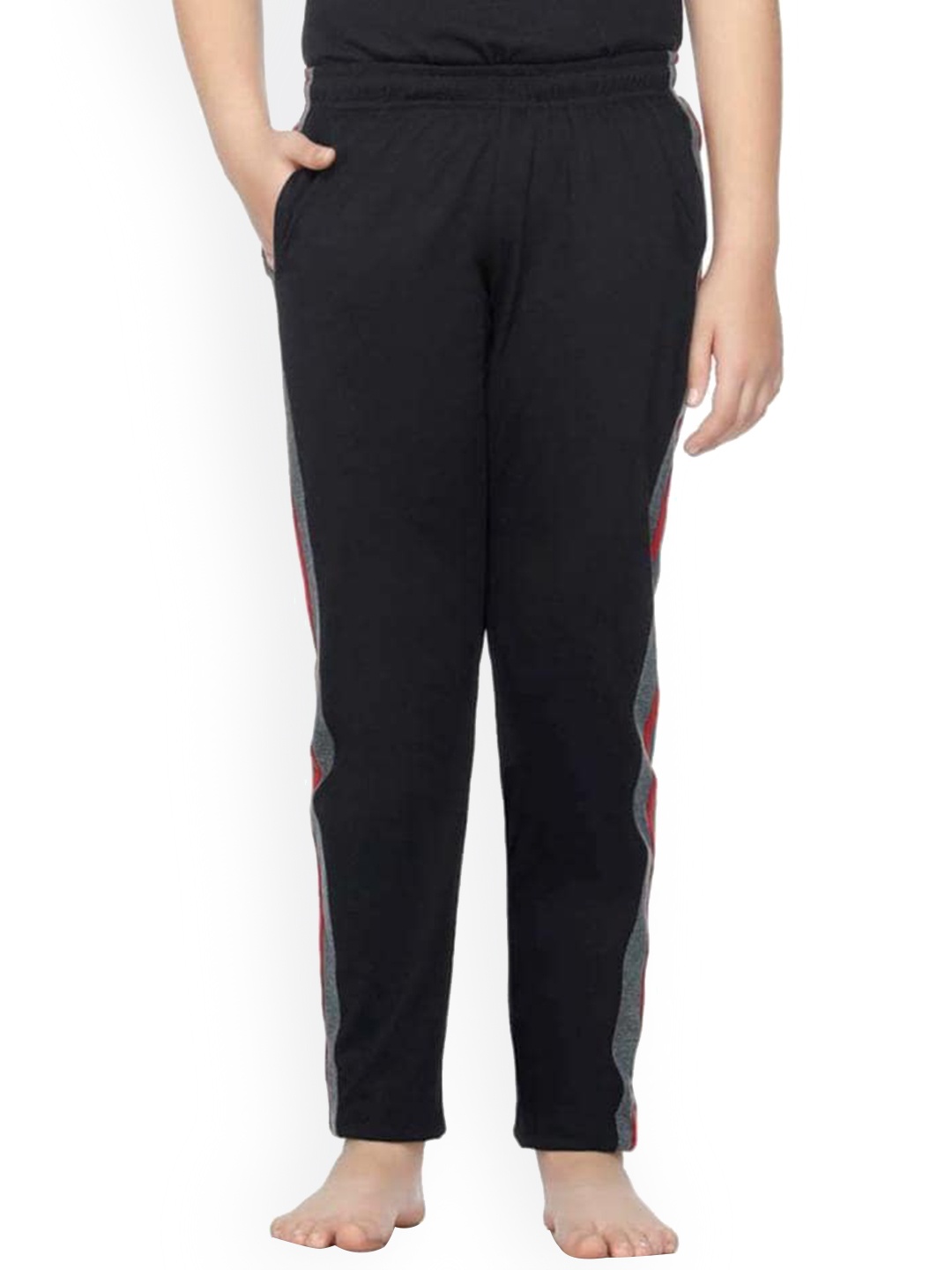 

DYCA Boys Black Solid Cotton Lounge Pants