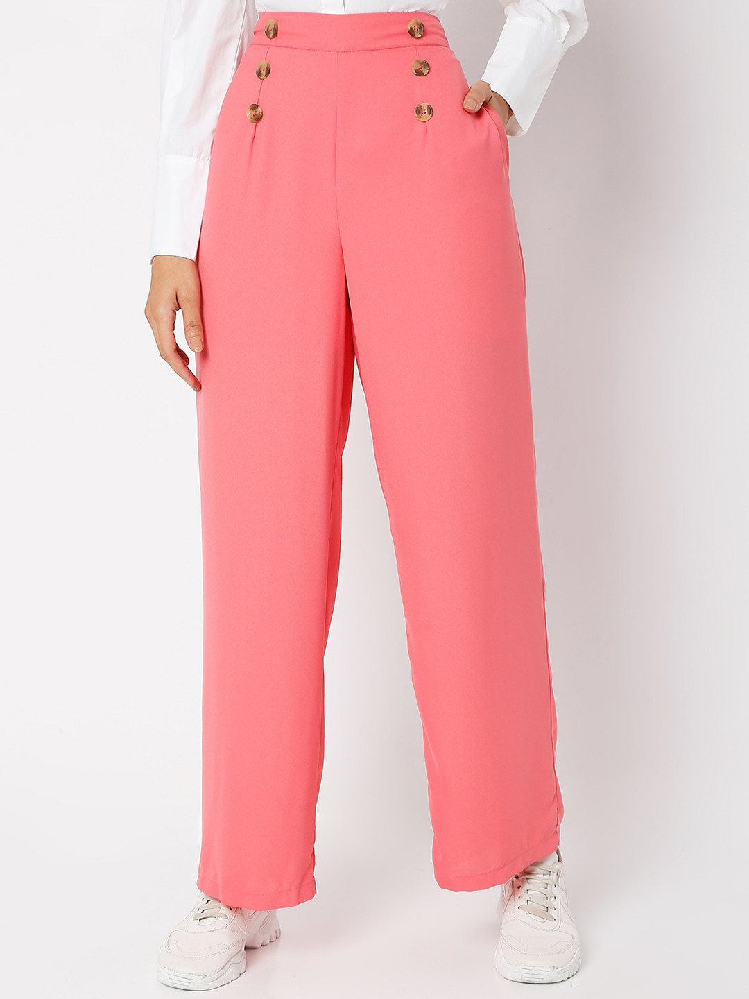 

Vero Moda Women Rose High-Rise Trousers