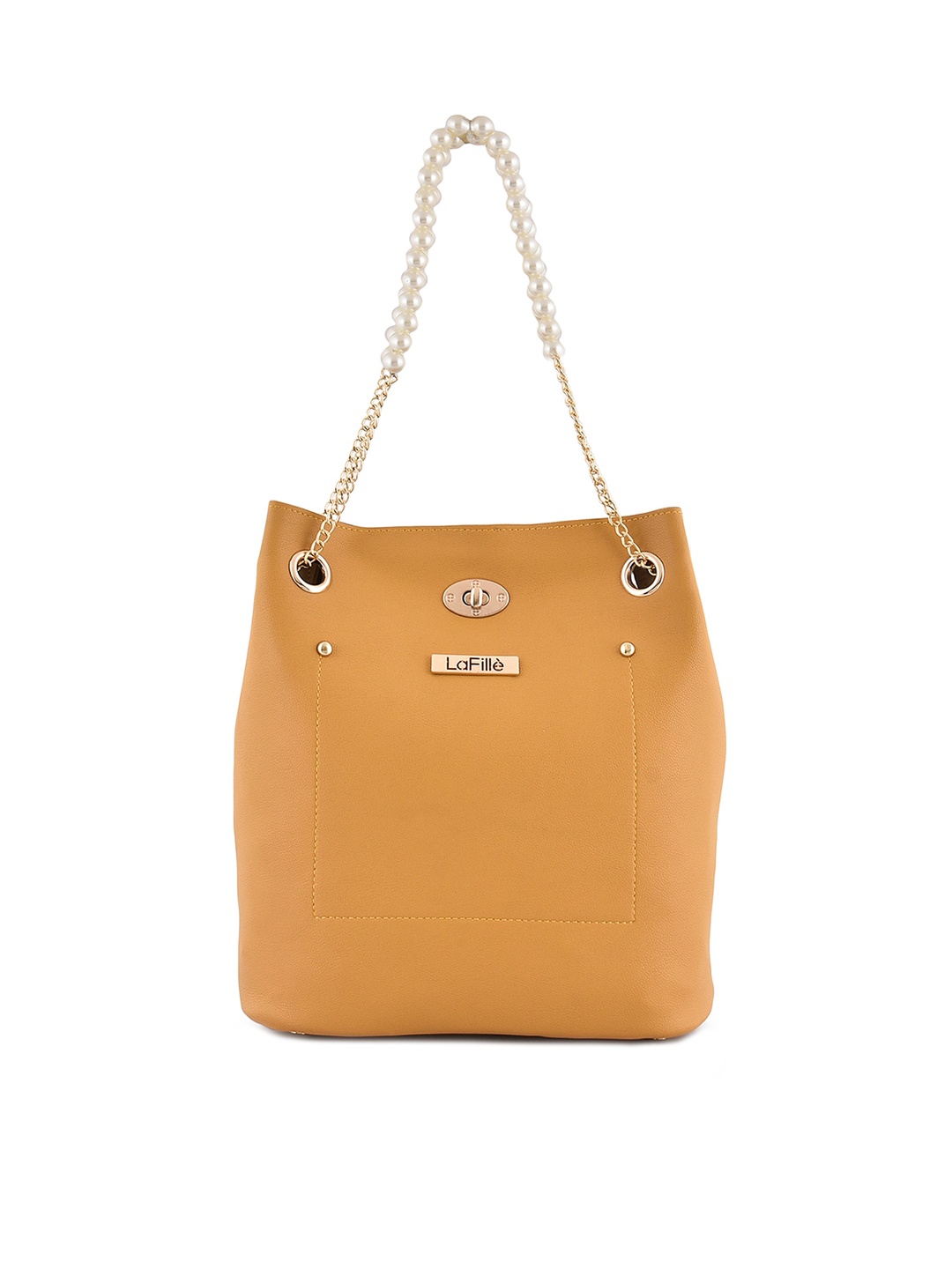 

LaFille Yellow Bucket Tote Bag