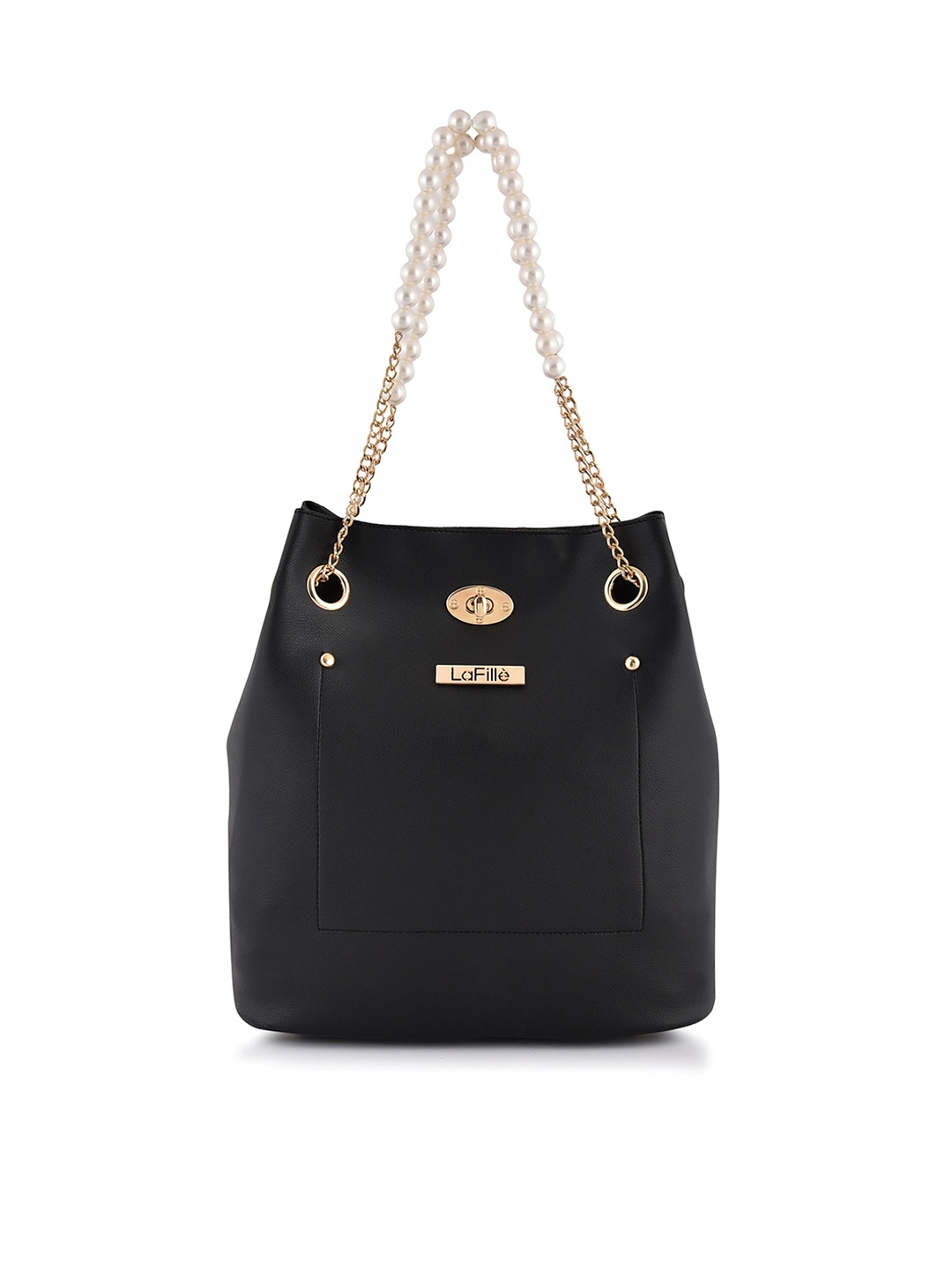 

LaFille Black Structured Tote Bag