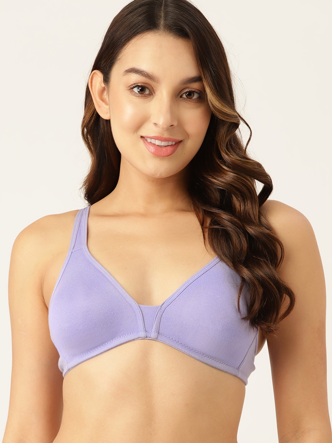 

Dressberrys Center Net Mauve T-shirt & All Day Comfort Bra DB-BI-CT-107B, Lavender