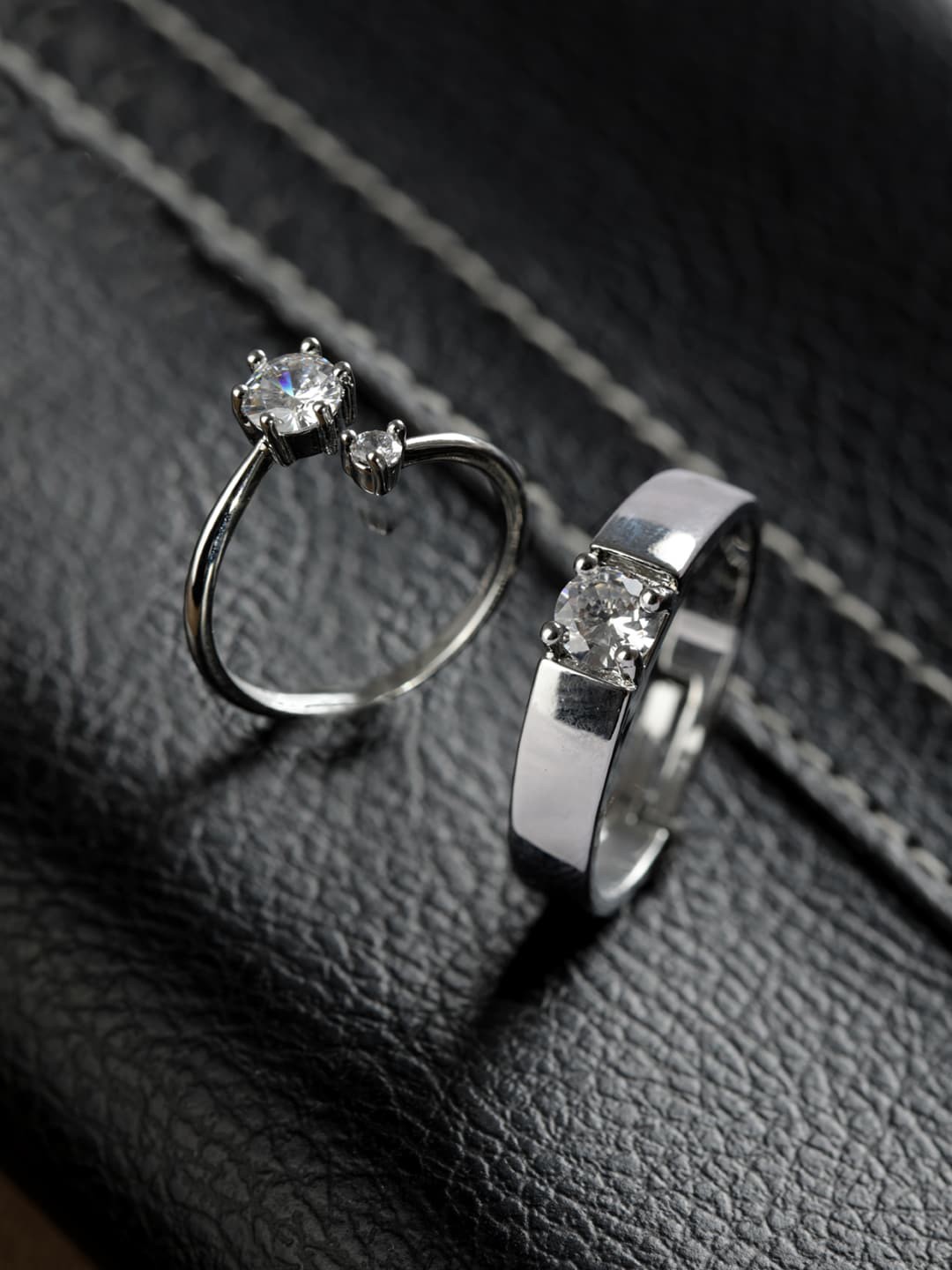

Priyaasi Eternity 925 Sterling Silver Couple Rings