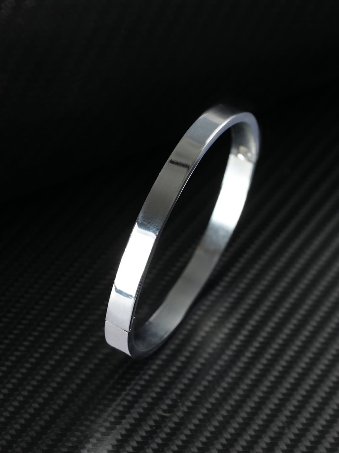 

Priyaasi Men Silver-Plated Cuff Bracelet