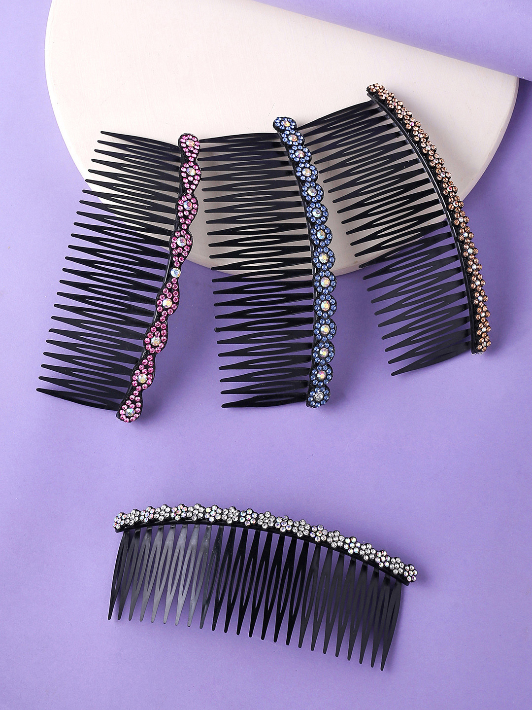 

Yellow Chimes French Twist Hair Comb Clip With Teeth Grip, Black
