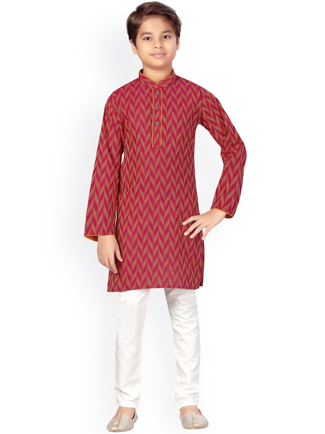 

Aarika Boys Pure Cotton Kurta with Pyjamas, Purple
