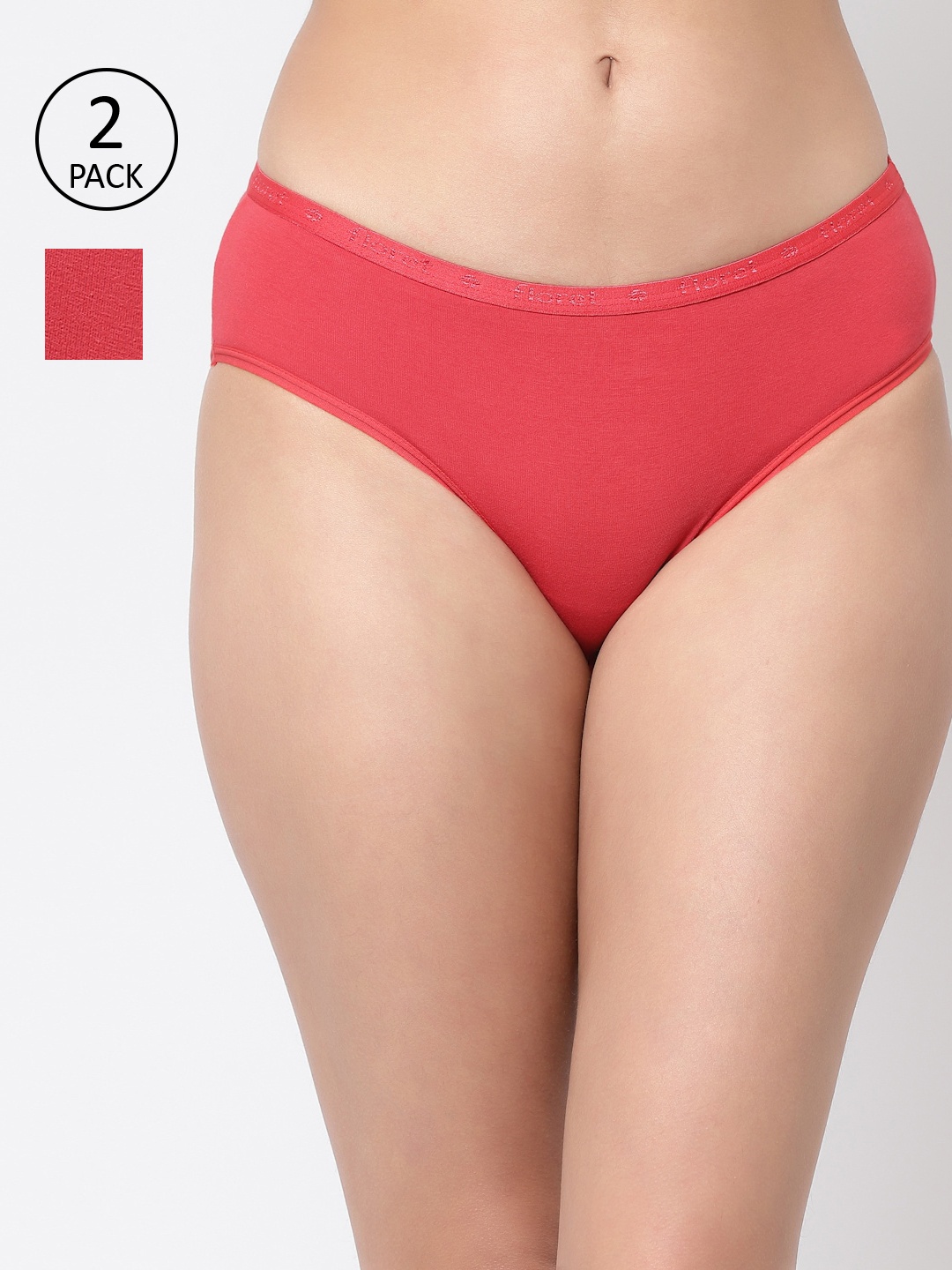 Floret Women Pack Of 2 Assorted Hipster Briefs